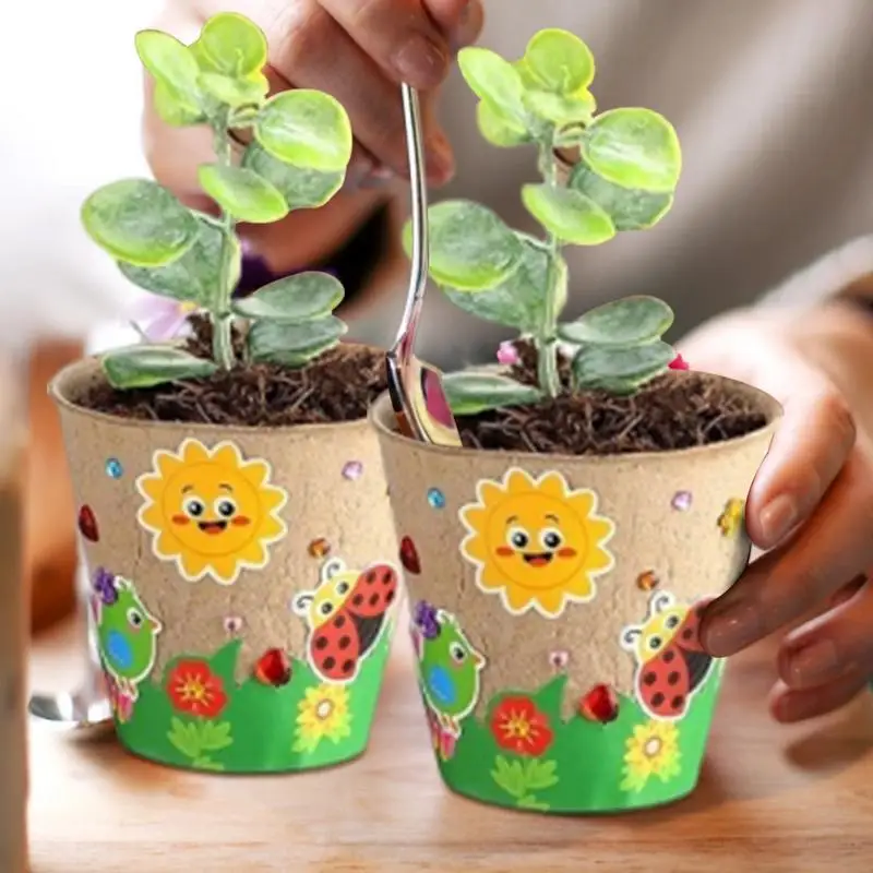 Art And Craft For Nursery - DIY 종이 화분 공예 키트 (돔형