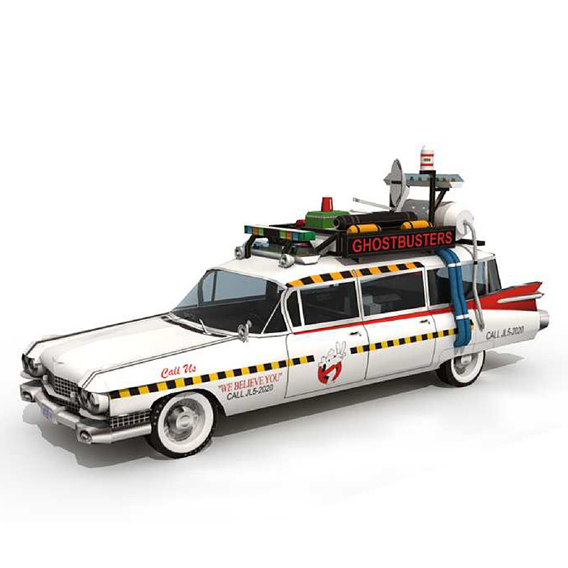 Art Craft Cardboard - Ghostbusters 자동차 Ecto-1A 1:20 종이 접기