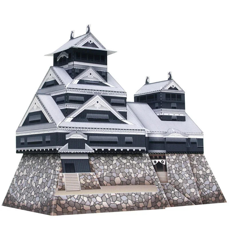 Art Craft Cardboard - 일본 구마모토 성 접이식 미니 3D