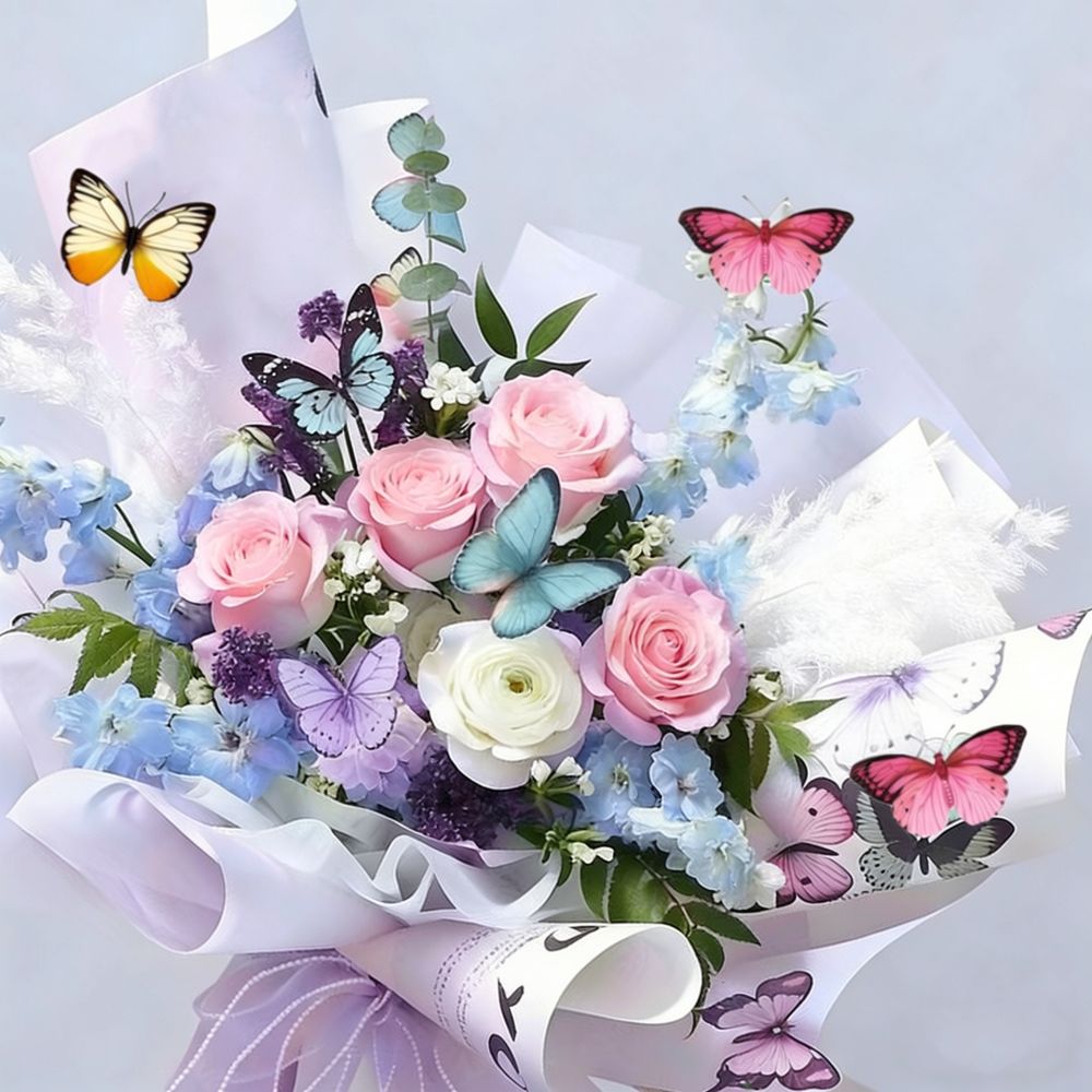 인공 나비 PVC 벽 장식 스티커, 다채로운 색상의 사 - Art And Craft For Nursery 리뷰 및 가격