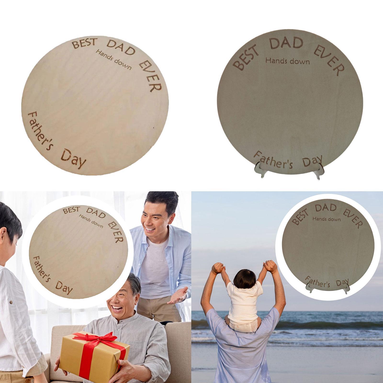 DIY 손자국 나무 표지판 장식 예술 공예 축제 아버지 - Art And Craft For Father'S Day 리뷰 및 가격