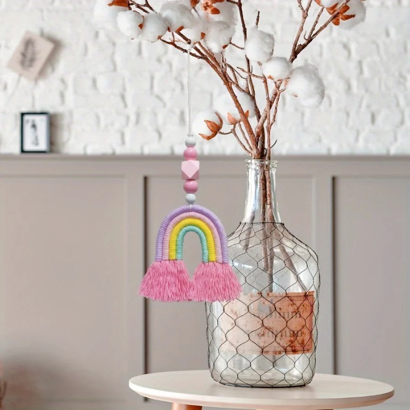 무지개 바람 종소리 장식품 미니어처 걸이 장식품 홈 아 - Art And Craft For Nursery 리뷰 및 가격