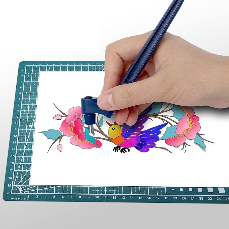 자이로 절단 도구 - 360 °   회전식 날이 달린  - Art Craft With Paper 리뷰 및 가격