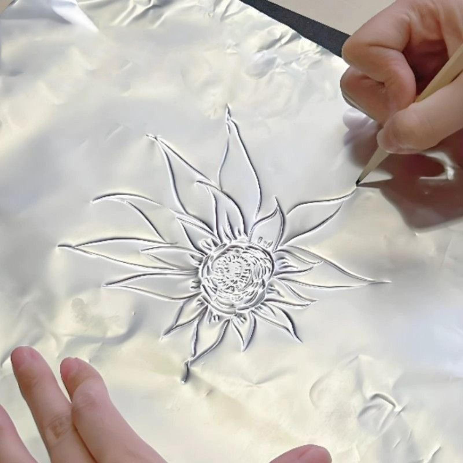 공예용 호일 종이 100 조각 반짝 이는 알루미늄 금속 - Art Craft With Paper 리뷰 및 가격