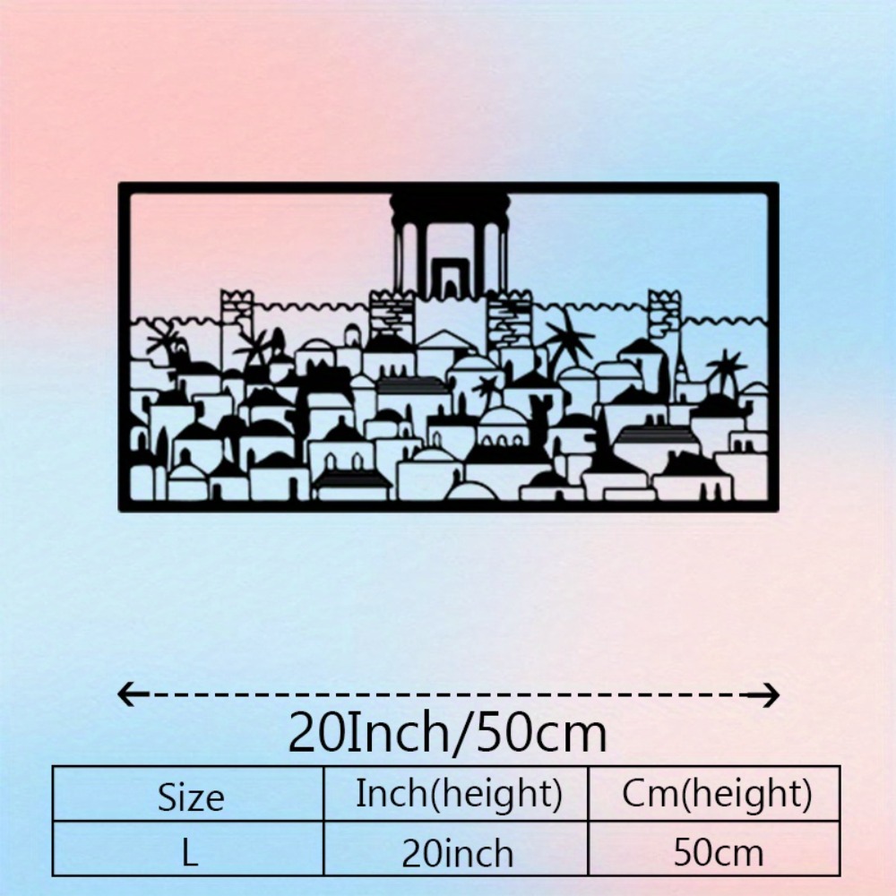 CIFBUY 금속 벽 예술 예루살렘 벽화 동상 유대 문 - Art & Craft Paper For Kids 리뷰 및 가격